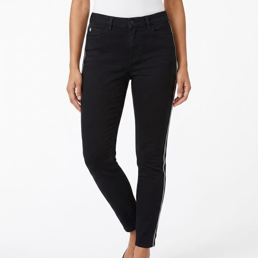 Black Orchid Miranda Off Step High Rise Skinny Denim Jeans Women Size 30